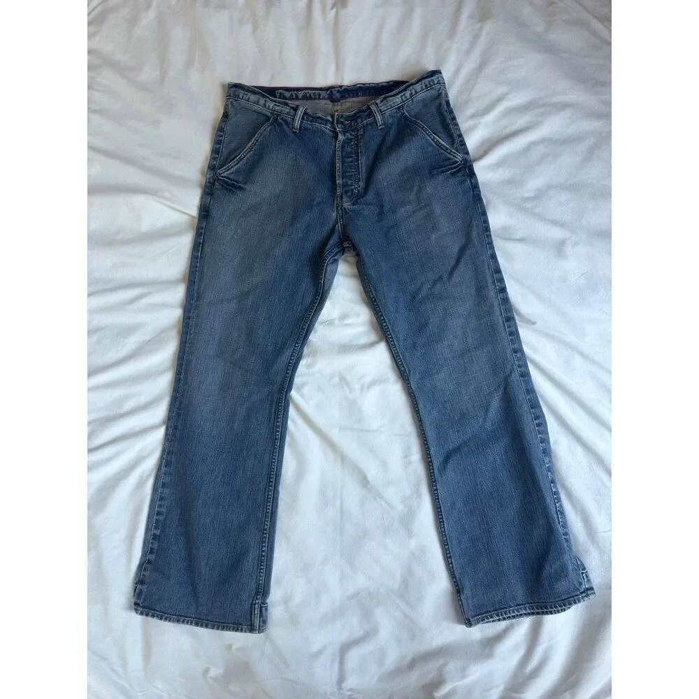 Banana Republic Men's Utility Jeans 35x32 Medium Wash Straight Fit